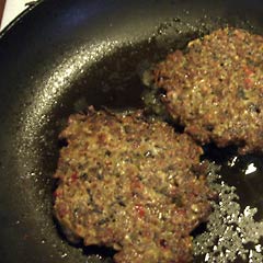 Frying patties