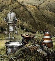 Detail of Machinarium environment