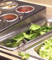 Detail of lettuce in container