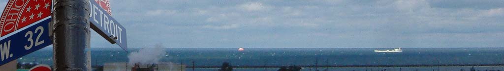 View of Lake Erie from West 32 and Detroit