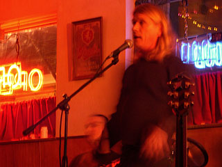 Ray McNiece performing at the Happy Dog