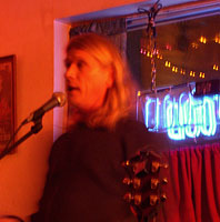 Ray McNiece performing at the Happy Dog