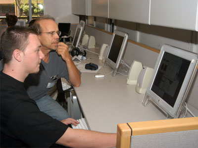 Inside computer lab at Tri-C