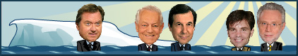 Caricatures several talk show hosts