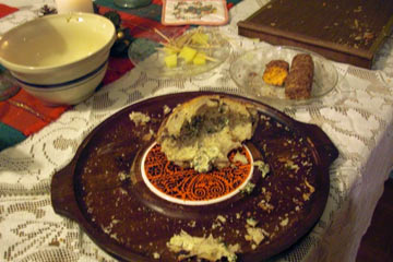 Empty bowls on table