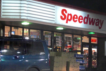 Speedway gas station exterior