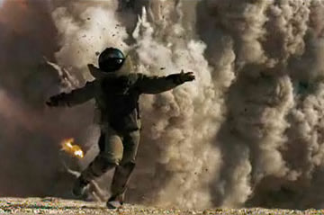 Explosion scene from The Hurt Locker