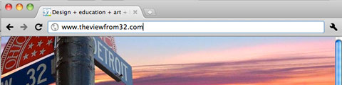 Chrome address window