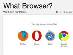 Window showing browser icons