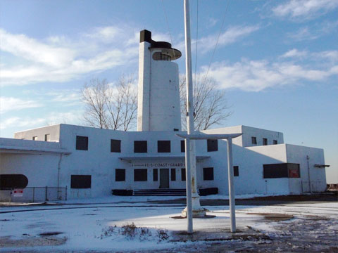 Former Cleveland Coast Guard station on Whiskey Island