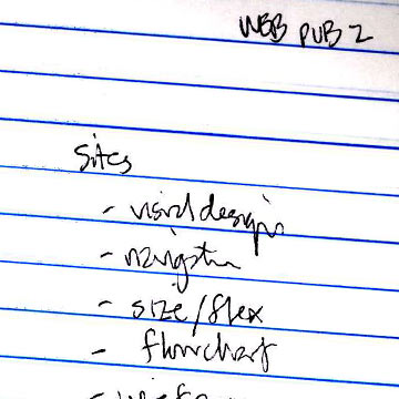 Notes for Web 2 class
