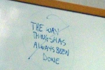 Writing on whiteboard