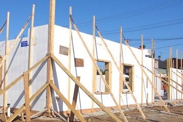 Insulating concrete forms for new building