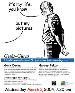 Harvey Geeks & Gurus flyer