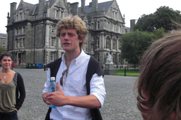 Trinity College tour guide
