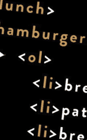Detail of HTML code from video tutorial
