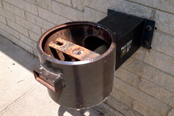 Rusty, non-working water fountain