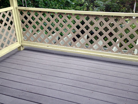 Deck floor and railing