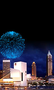 Picture of fireworks over Cleveland