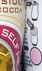 Self-heating drinks; music at the Market - July 7, 2007 Self-heating canned drinks