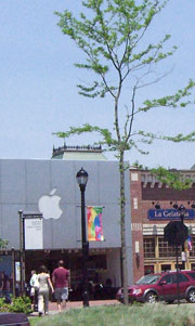 Apple store and others at Legacy Village