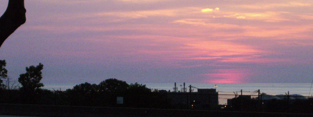 Sunset over Lake Erie