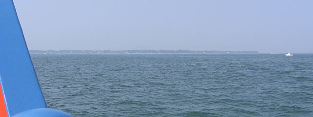 View from the ferry on the way to Kelleys Island