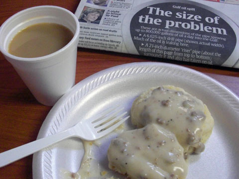 Breakfast on plate