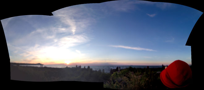 Panorama looking northwest from Edgewater Park