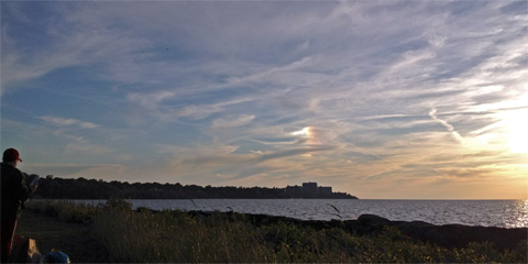 Looking west from Edgewater