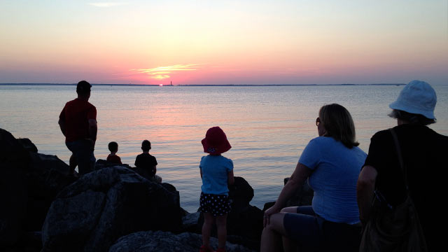 Sunset over Lake Erie