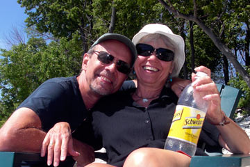 Al and Joanne on beach