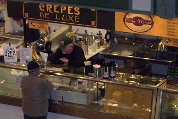 The new crepe stand at the West Side Market