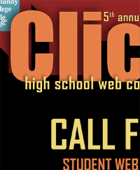 Detail of Click! High School Web Competition flyer