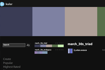 Adobe Kuler color scheme generator