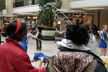 Jumpers and spectators in Tower City 
