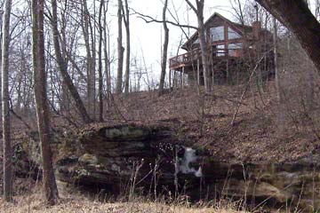 Jim Bowie cabin at Crockett's Run