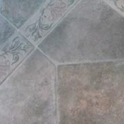 Greenish flooring sample