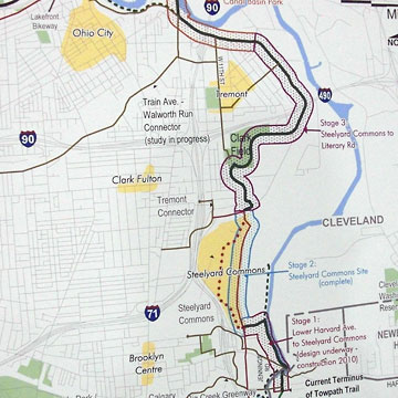 Map of Towpath Trail