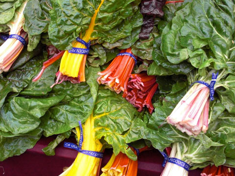 Colorful veggies at Farmer's Market, Portland, OR