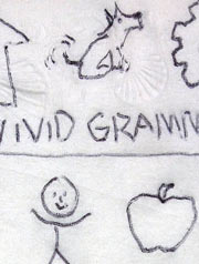 Drawing on back of napkin