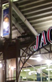 Jacobs Field at night
