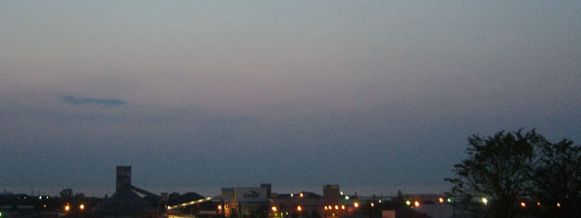 Sky & lake after sunset, from W. 32 St.