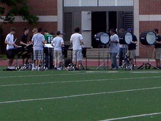 Group of students with drums