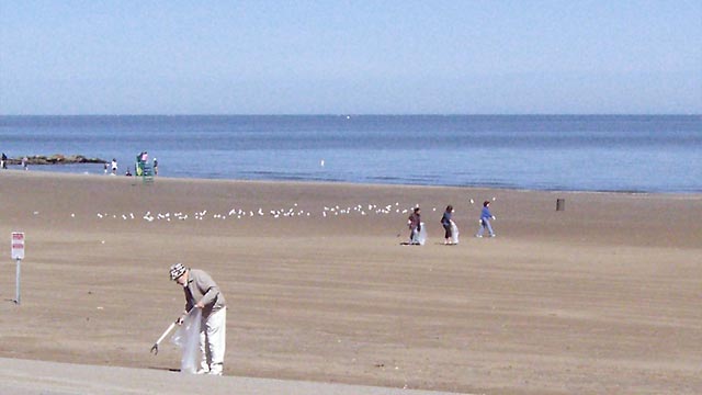 Edgewater Beach clean-up