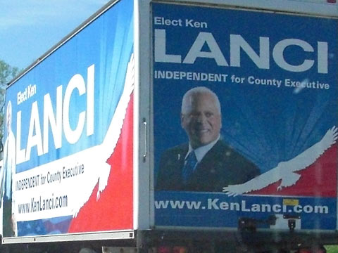 Truck with Elect Ken Lanci graphics