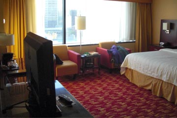 Interior of hotel room