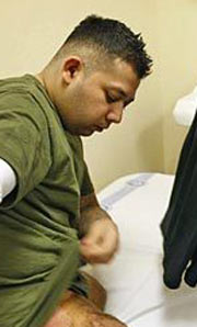 Photo of injured soldier