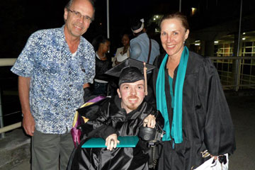 Josh, Angela and me after graduation, May 2012