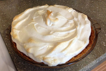 Finished coconut cream pie